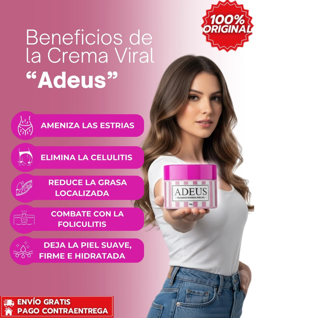 ADEUS Crema – Repara, Hidrata y Elimina Estrías en Pocos Días 💫